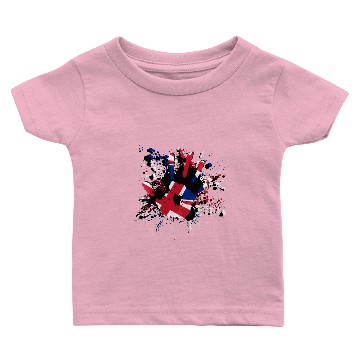 Discover Union Jack Splatter Baby T-shirts