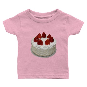 Discover Dessert Cake Strawberry Shortcake 2str Baby T-shirts