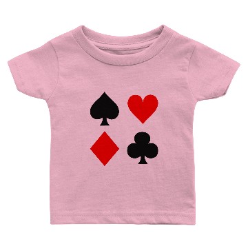 Discover Playing Card Suits Baby T-shirts