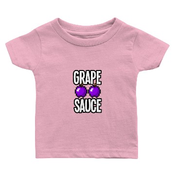 Discover Grape Apple Sauce Double Apple Logo Baby T-shirts