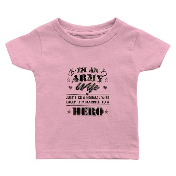 Discover Army Wife Baby T-shirts