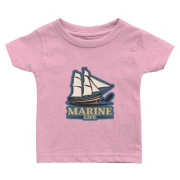 Discover marine life logo Baby T-shirts
