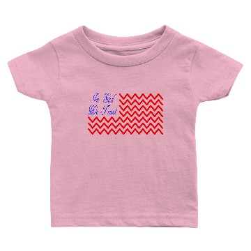 Discover In God We Trust Wave Flag Baby T-shirts