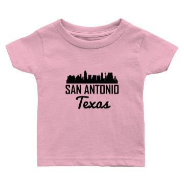 Discover San Antonio Texas Skyline Baby T-shirts