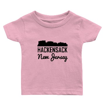 Discover Hackensack New Jersey Skyline Baby T-shirts