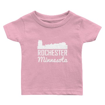 Discover Rochester Minnesota Skyline Baby T-shirts