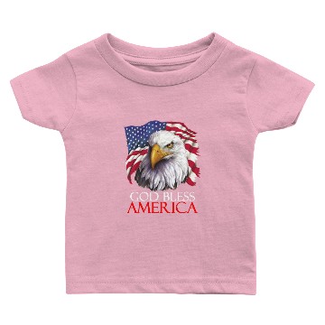 Discover God bless America Baby T-shirts