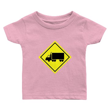 Discover Traffic Sign Truck lane Baby T-shirts