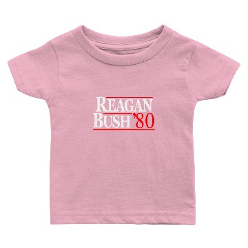Discover Reagan Bush Baby T-shirts, 1980 Election.