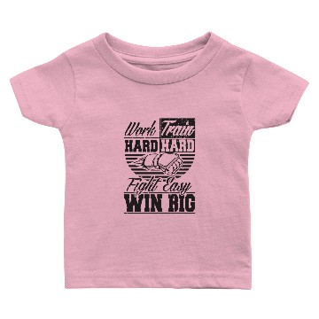 Discover Bjj - Work hard, train hard, fight easy win big Baby T-shirts