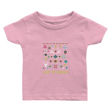 Discover Let it snow Baby T-shirts