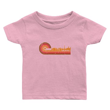 Discover Retro Style Washington DC Skyline Distressed Baby T-shirts
