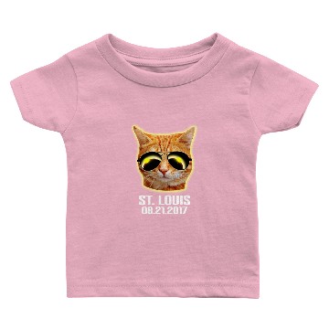 Discover Total Solar Cat Eclipse St Louis 21.08.2017 Baby T-shirts