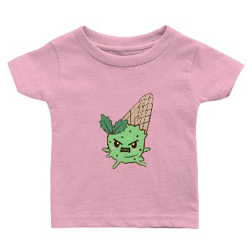 Discover Very Grumpy Mint Chocolate Chip Ice Cream Baby T-shirts