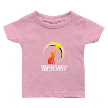 Discover Total Solar Cat Eclipse Nebraska 21.08.2017 Baby T-shirts