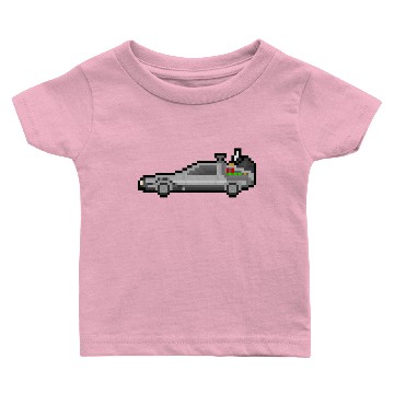 Discover 8-bit Delorean Time Machine Baby T-shirts