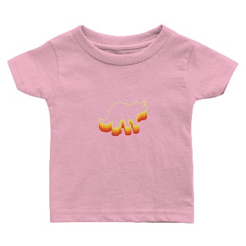 Discover Triceratops Vintage Retro Rainbow Baby T-shirts
