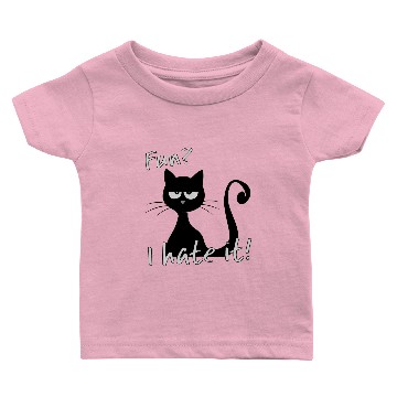 Discover grumpy fun cat loves being funny Baby T-shirts