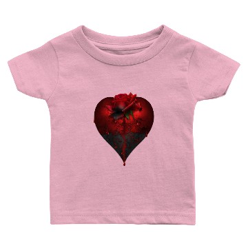 Discover SACRED HEART WITH ROSE Baby T-shirts