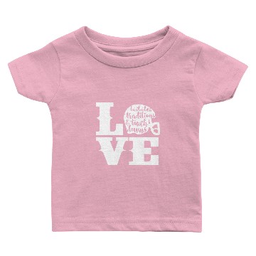 Discover Love tailates tradition and touch downs Baby T-shirts