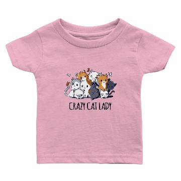 Discover Crazy Cat Lady Baby T-shirts
