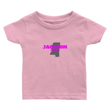 Discover MISSISSIPPI JACKSON US STATE EDITION PINK Baby T-shirts
