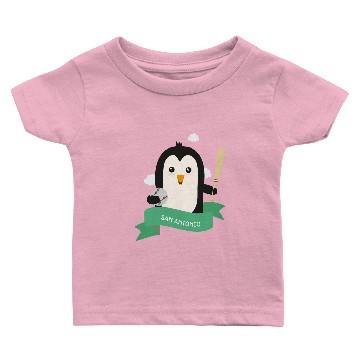 Discover Baseball Penguin from SAN ANTONIO Baby T-shirts