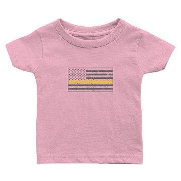 Discover South Dakota Tow Truck Driver Baby T-shirts Thin Yellow Line Baby T-shirts