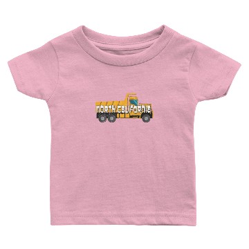Discover Best Dump Truck Driver North California Construction Baby T-shirts