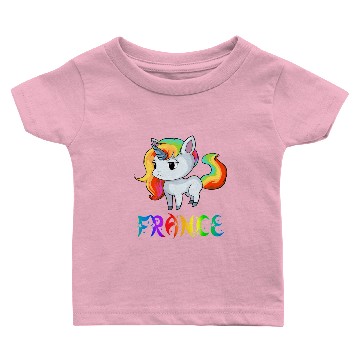 Discover France Unicorn Baby T-shirts