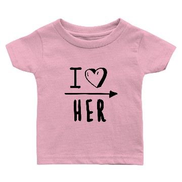 Discover i love her Baby T-shirts