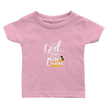 Discover Beekeeper Bee Gift - God Save the Queen Beekeeping Baby T-shirts