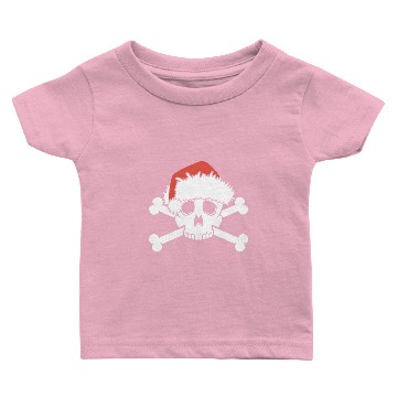 Discover EMO SANTA SKULL MERRY NIGHTMARE CHRISTMAS SKELETON Baby T-shirts