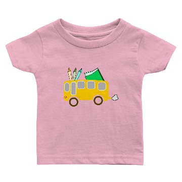 Discover school bus coach omnibus schulbus verkehr34 Baby T-shirts
