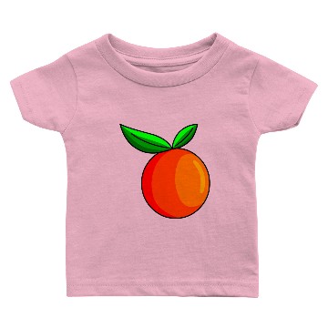 Discover Orange Fruit Image Baby T-shirts