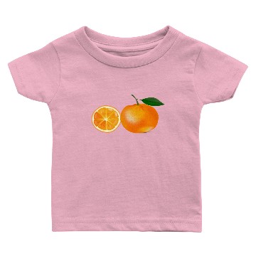 Discover Orange Fruit Image Baby T-shirts