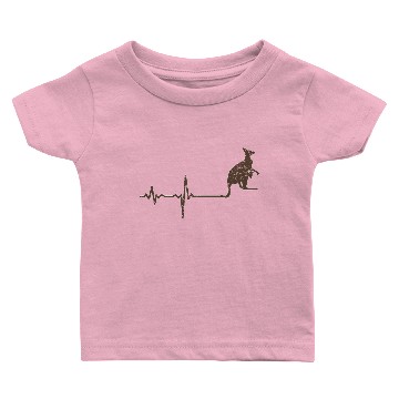 Discover gift heartbeat kangaroo Baby T-shirts