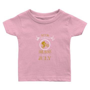 Discover MTB legends are Born in July Baby T-shirts