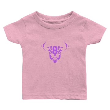 Discover Pink Bull Skull 2 Baby T-shirts