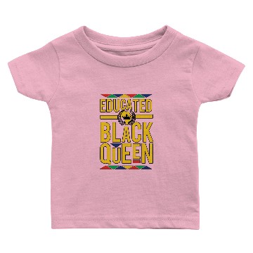 Discover educated black queen crown Baby T-shirts