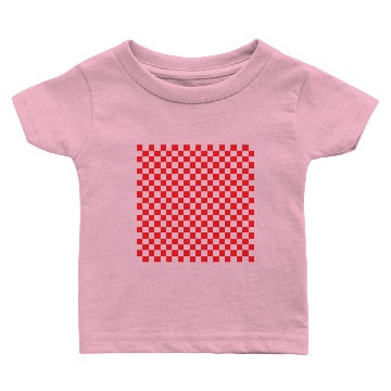 Discover Red Checkerboard Baby T-shirts