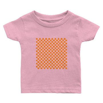 Discover Orange Checkerboard Baby T-shirts