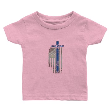 Discover In God We Trust American Flag Design Baby T-shirts