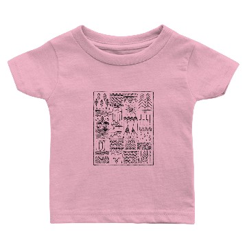 Discover vail colorado handdrawn Baby T-shirts