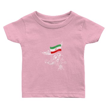 Discover Astronaut moon Iran flag space gift idea Baby T-shirts