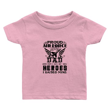 Discover Proud Air Force Dad Heroes Baby T-shirts