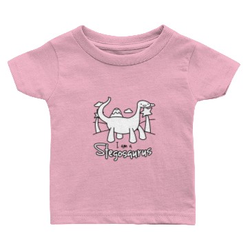Discover I am a Stegosaurus Baby T-shirts