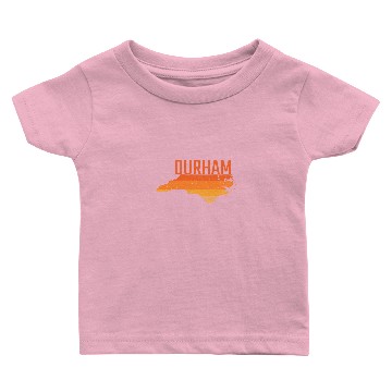 Discover Durham north Carolina Map Gift Baby T-shirts