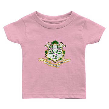 Discover Connecticut Flag Baby T-shirts