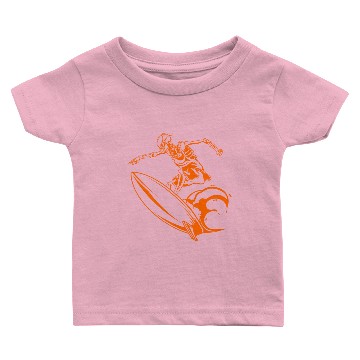 Discover Surfing Skeleton 2a Baby T-shirts